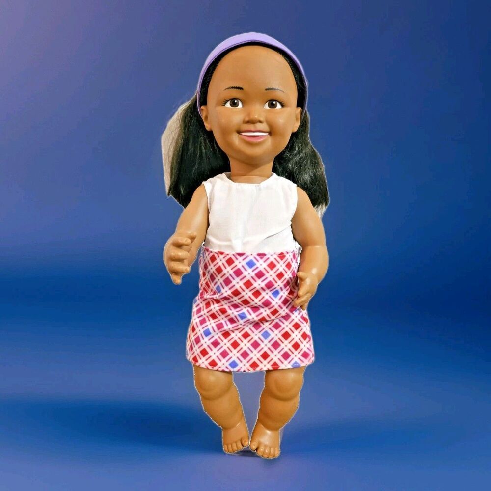 1988 Lakeshore AFRICAN AMERICAN HISPANIC Girl LEARNING DOLL Well Made ETHNIC
